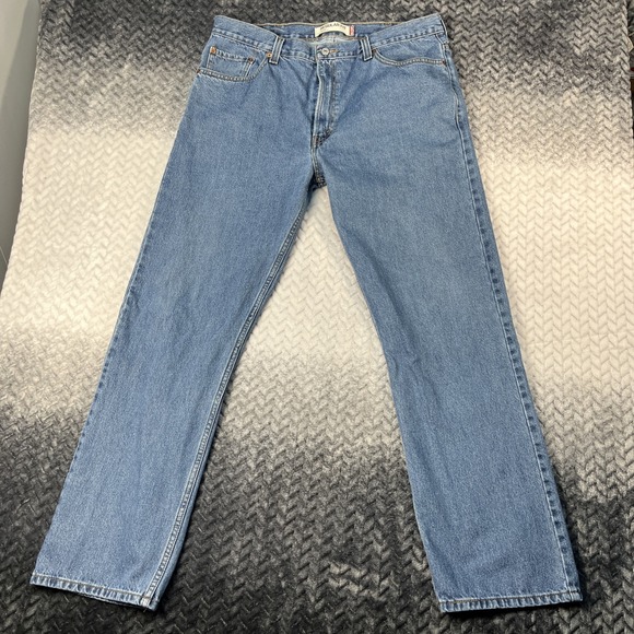Levi's Other - Levi's 505 Mens 40x34 Blue Regular Fit Straight Leg Denim Jeans Medium Wash Y2K